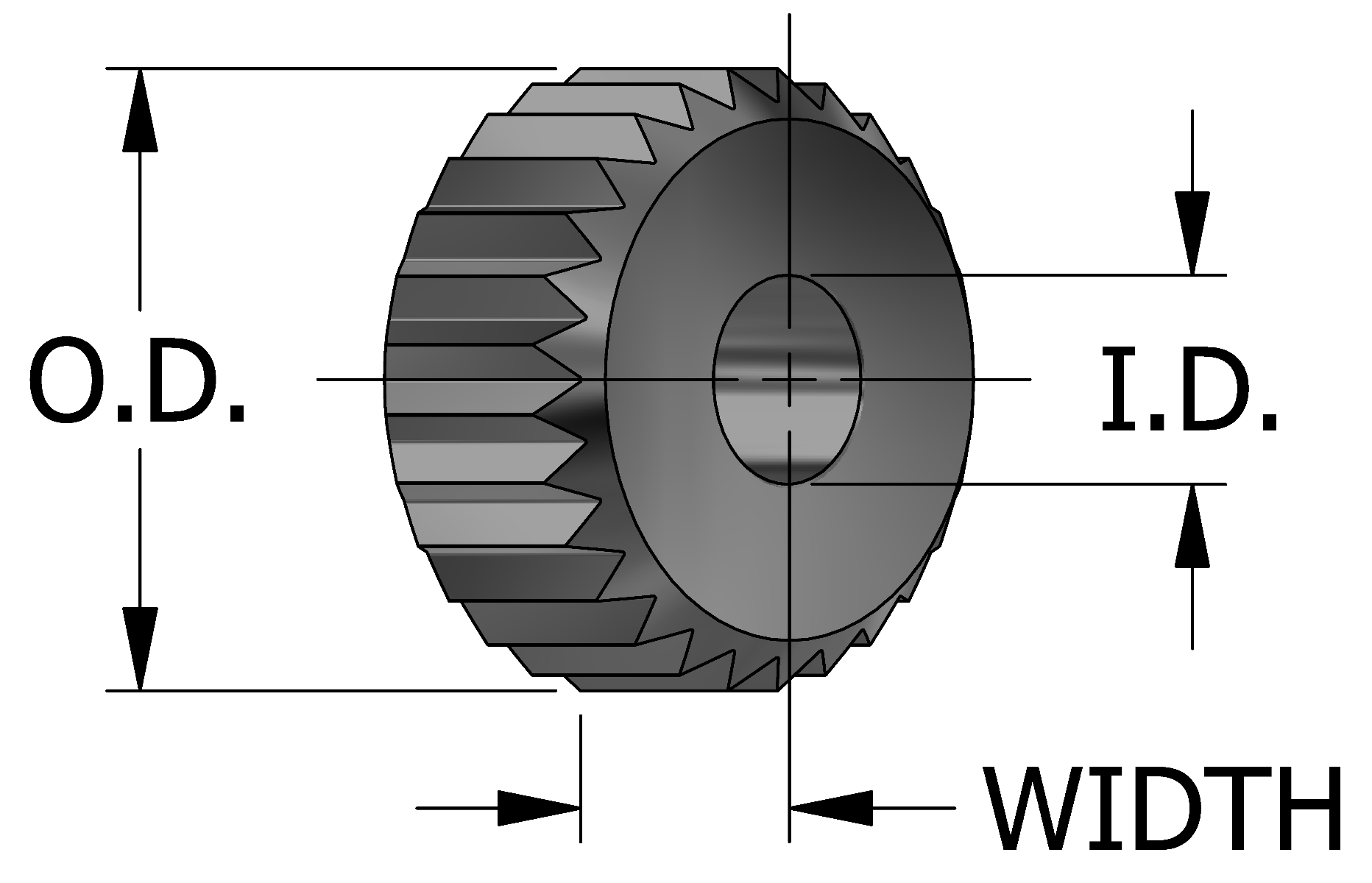Conical Knurling Wheels